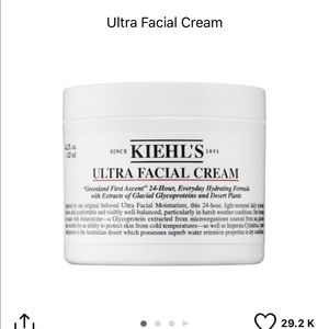 Kiehl’s set: Ultra facial cream and toner.